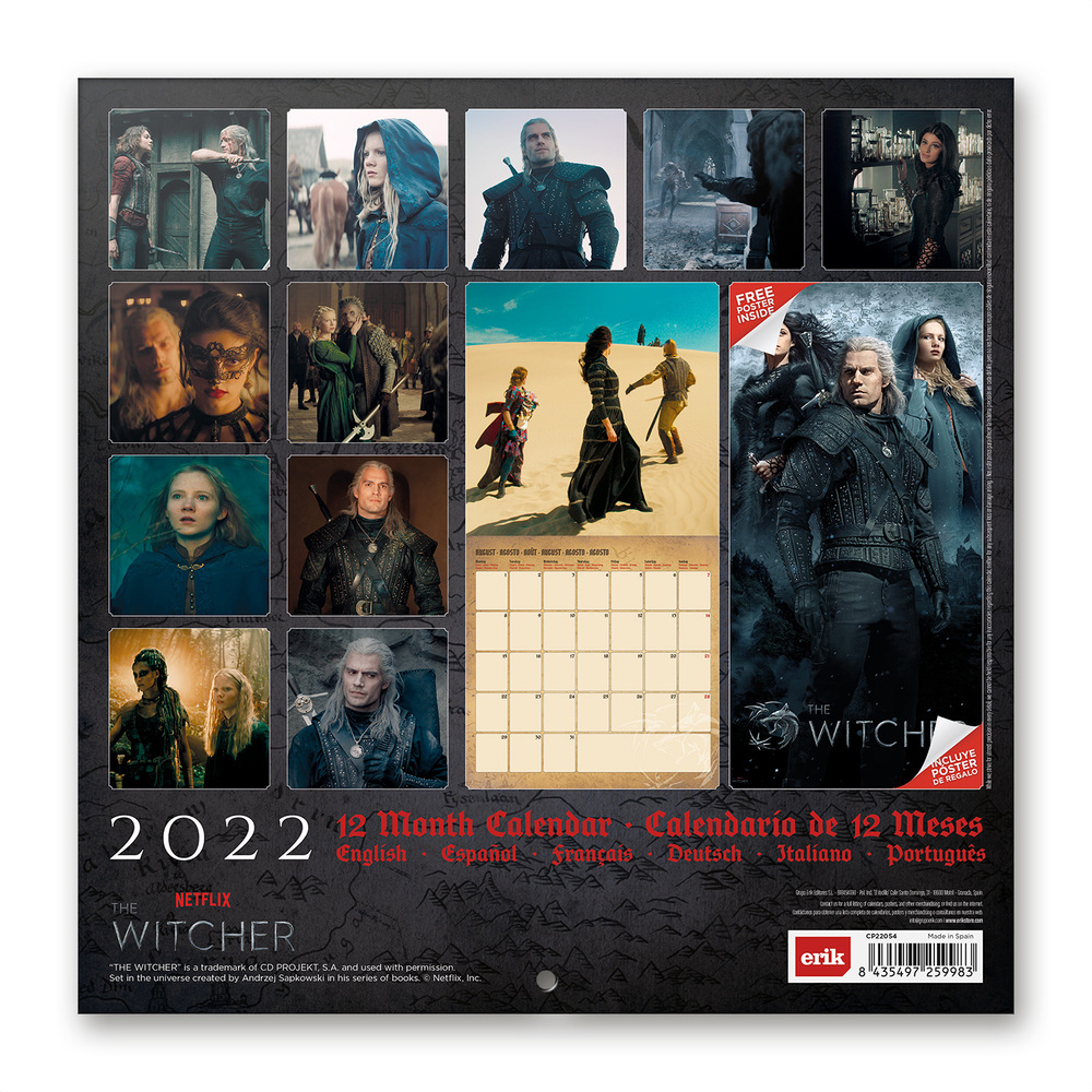 Calendar 2022 The Witcher Grupo Erik