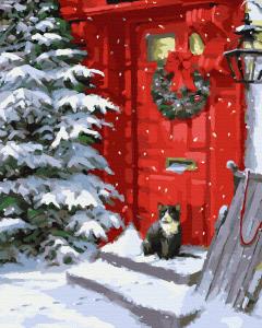 Set pictura pe numere - In Ajun de Craciun, 40x50 cm