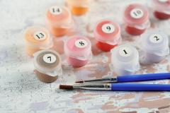 Set pictura pe numere - Unicorn Colorat, 20x30 cm