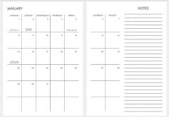 Rezerva de hartie pentru Agenda A5 - Organizare saptamanala 2025