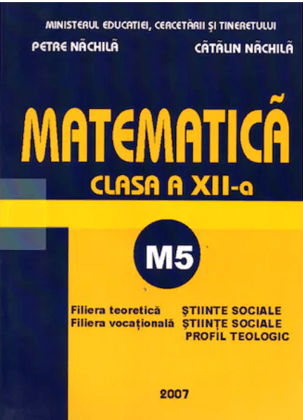 Matematica M5 clasa a XII-a