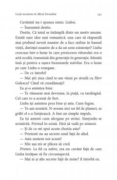 Lectii nocturne in Micul Ierusalim