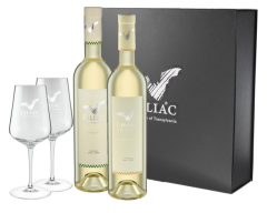 Pachet vinuri - Liliac Whites  Package: Chardonnay si Sauvignon Blanc + 2 pahare