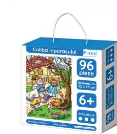 Coliba iepurasului - puzzle educational 96 piese