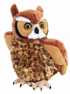 Jucarie de plus - Bufnita cu coarne, 30 cm