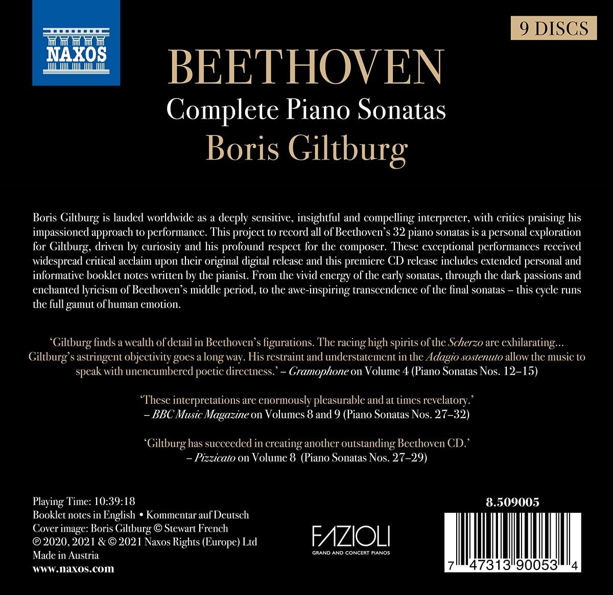 Beethoven: Complete Piano Sonatas (9CD) - Boris Giltburg