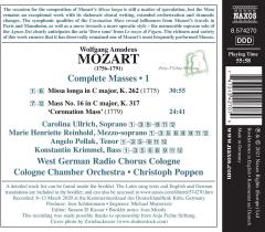 Mozart: Complete Masses, Vol. 1