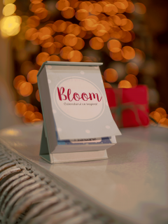 Calendar motivational cu file detasabile - Bloom