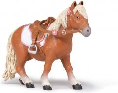 Figurina - Shetland Pony with Saddle Horses