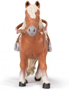 Figurina - Shetland Pony with Saddle Horses