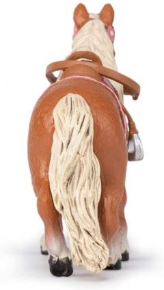 Figurina - Shetland Pony with Saddle Horses