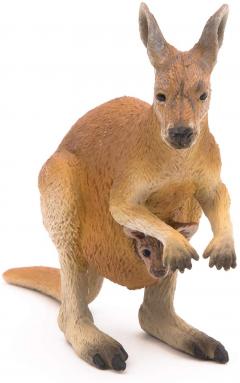 Figurina - Kangaroo with Joey