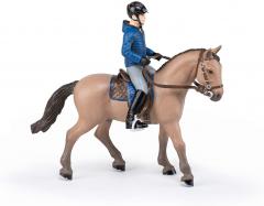 Figurina - Walking Horse and His Rider