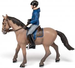 Figurina - Walking Horse and His Rider