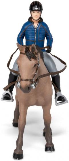 Figurina - Walking Horse and His Rider
