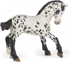 Figurina - Black appaloosa foal