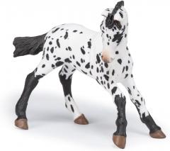 Figurina - Black appaloosa foal