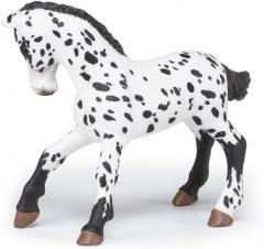 Figurina - Black appaloosa foal