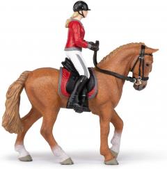 Figurina - Walking Horse with Riding Girl