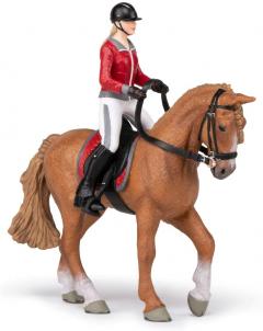 Figurina - Walking Horse with Riding Girl