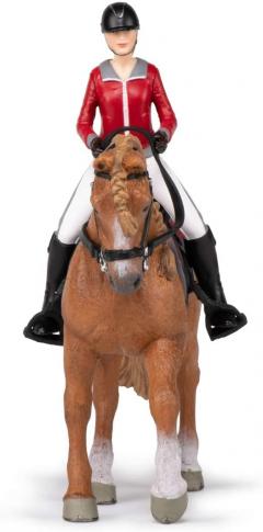 Figurina - Walking Horse with Riding Girl