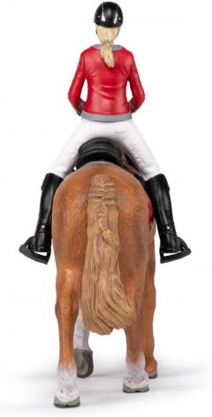 Figurina - Walking Horse with Riding Girl