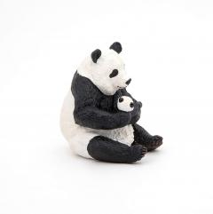 Figurina - Wild Animal Kingdom - Sitting Panda and Baby