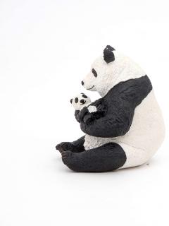 Figurina - Wild Animal Kingdom - Sitting Panda and Baby