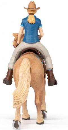 Figurina - Wild West Horse and Cowgirl