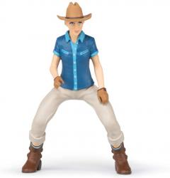 Figurina - Wild West Horse and Cowgirl