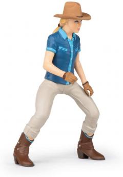 Figurina - Wild West Horse and Cowgirl