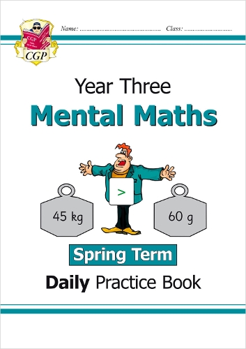 New KS2 Mental Maths Daily Practice Book: Year 3 - Spring Term - CGP Books