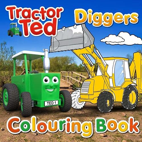 Tractor Ted Colouring Book - Diggers