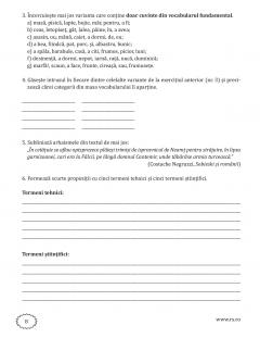 Vocabular si fonetica - clasa a VIII-a