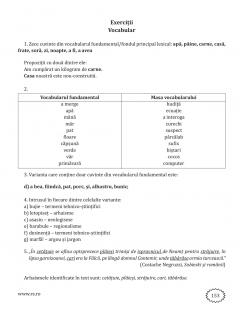 Vocabular si fonetica - clasa a VIII-a