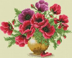 Goblen cu diamante - Vaza cu flori