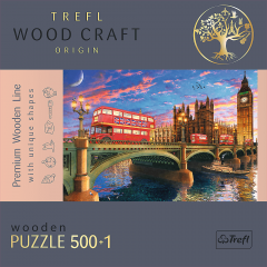 Puzzle din lemn - Palace of Westminster, Big Ben, London