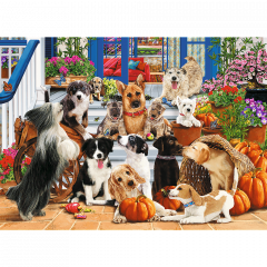 Puzzle din lemn - Doggy Friendship