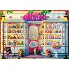 Puzzle 500 piese - Candy Store