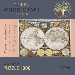 Puzzle din lemn - Ancient World Map