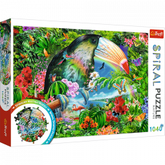 Puzzle 1040 piese - Spiral - Tropical Animals