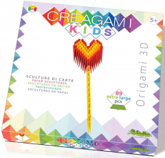 Joc creativ - Creagami Kids - Bagheta Magica Inima, 89 piese