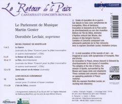 Monteclair / Clerambault: Le Retour de la Paix; Cantatas et Concerts Royaux