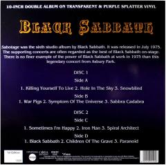 Sabotage In Concert (Transparent Splatter Vinyl)