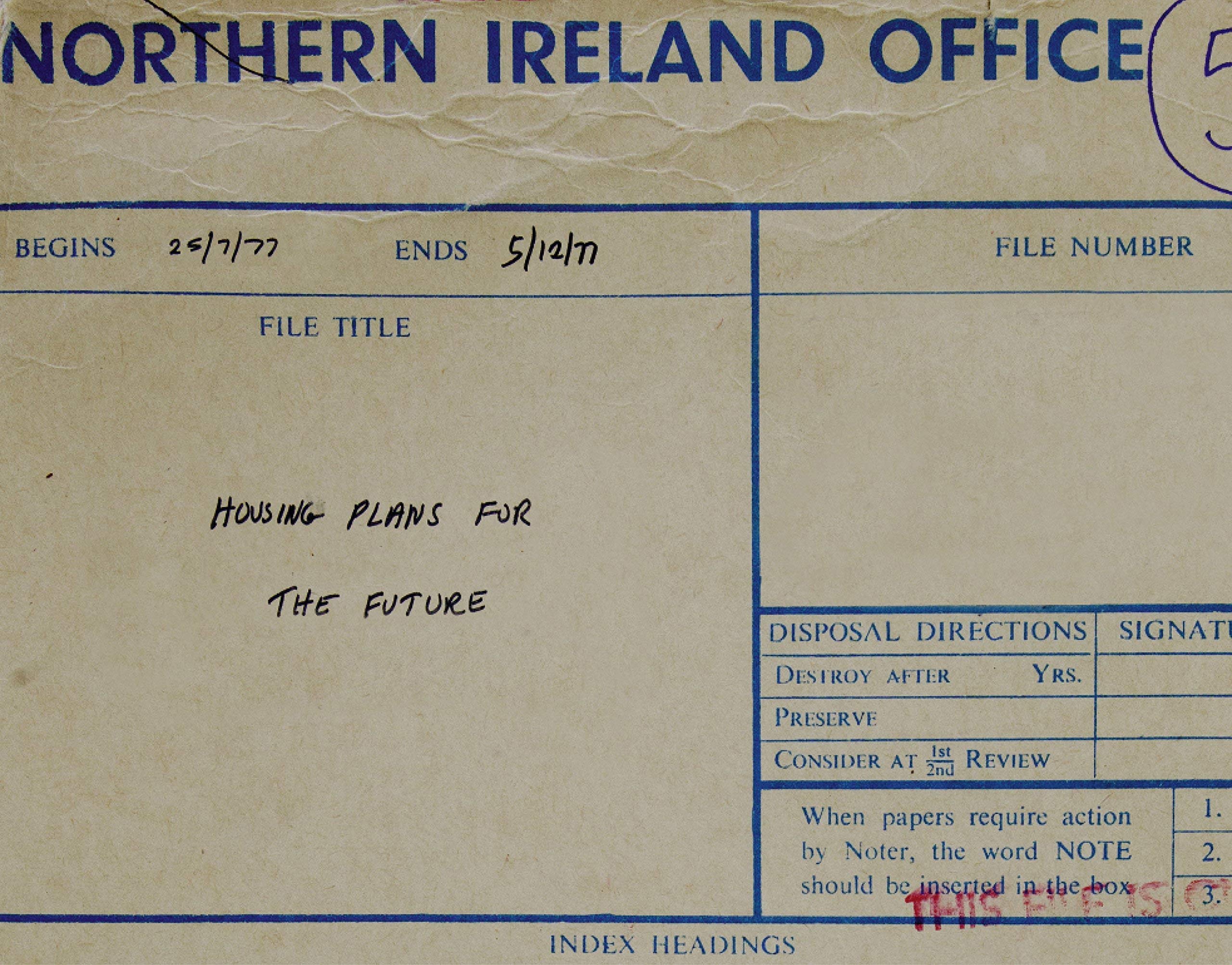 Housing Plans For The Future Donovan Wylie