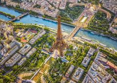 Puzzle 1000 piese - View Over Paris Eiffel Tower