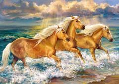 Puzzle 1000 piese - Fantasea Ponies