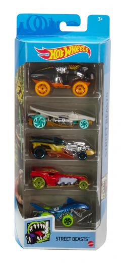 Set 5 masini - Hot Wheels - Streets Beasts