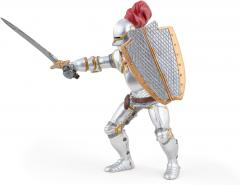 Figurina - Fantasy World - Knight in armour with red feather