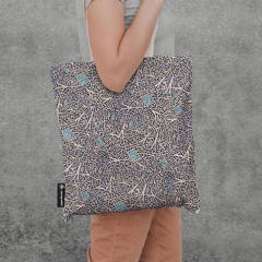 Tote bag - Moorish Mosaic - Granada Turquoise